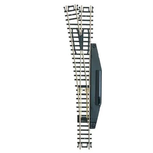 Atlas N #6 Manual Switch - Left Hand, Black Ties