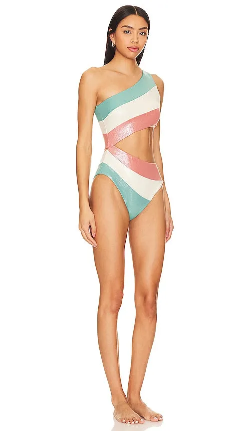 BEACH RIOT Joyce One Piece in Green