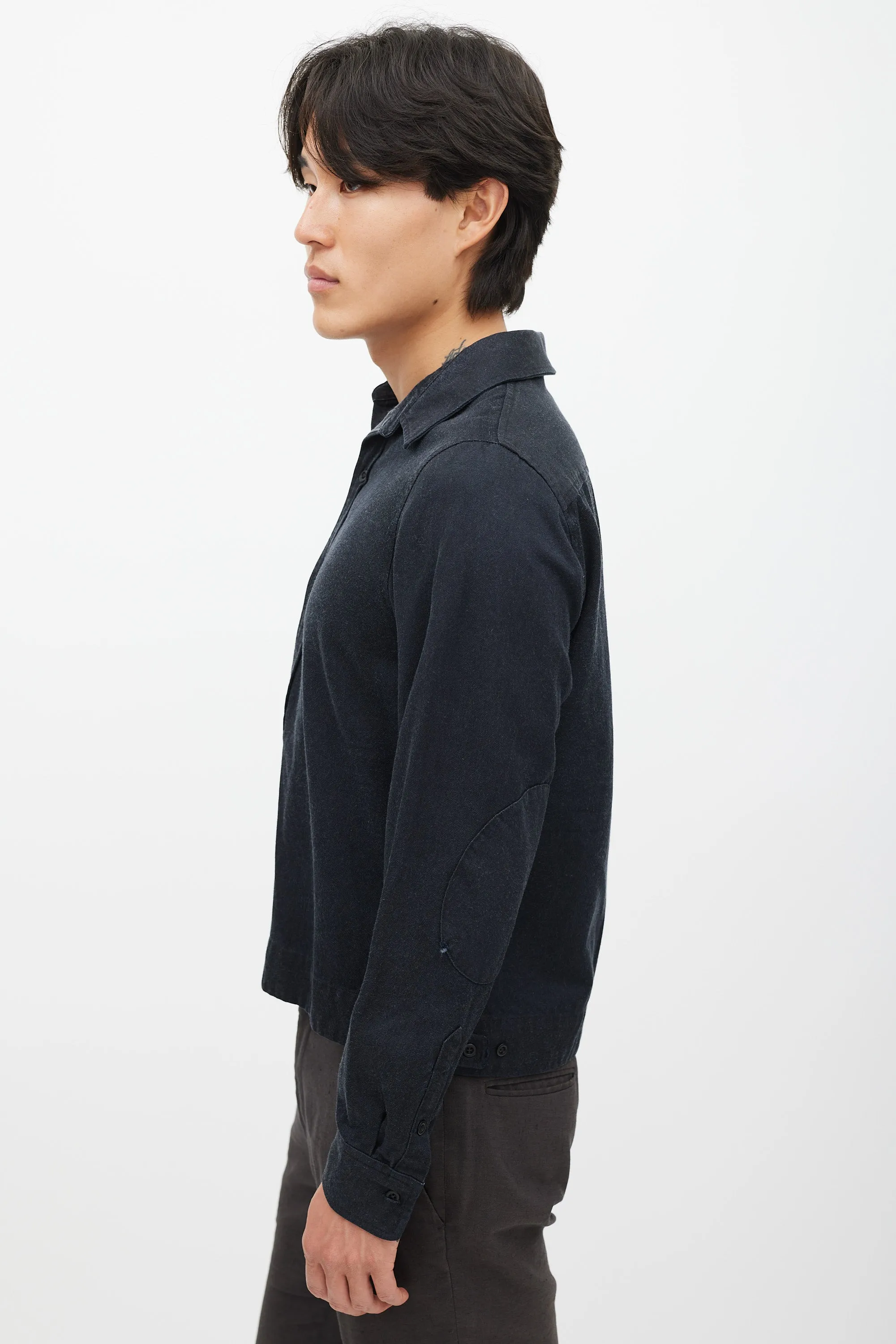 Black Cropped Shirt