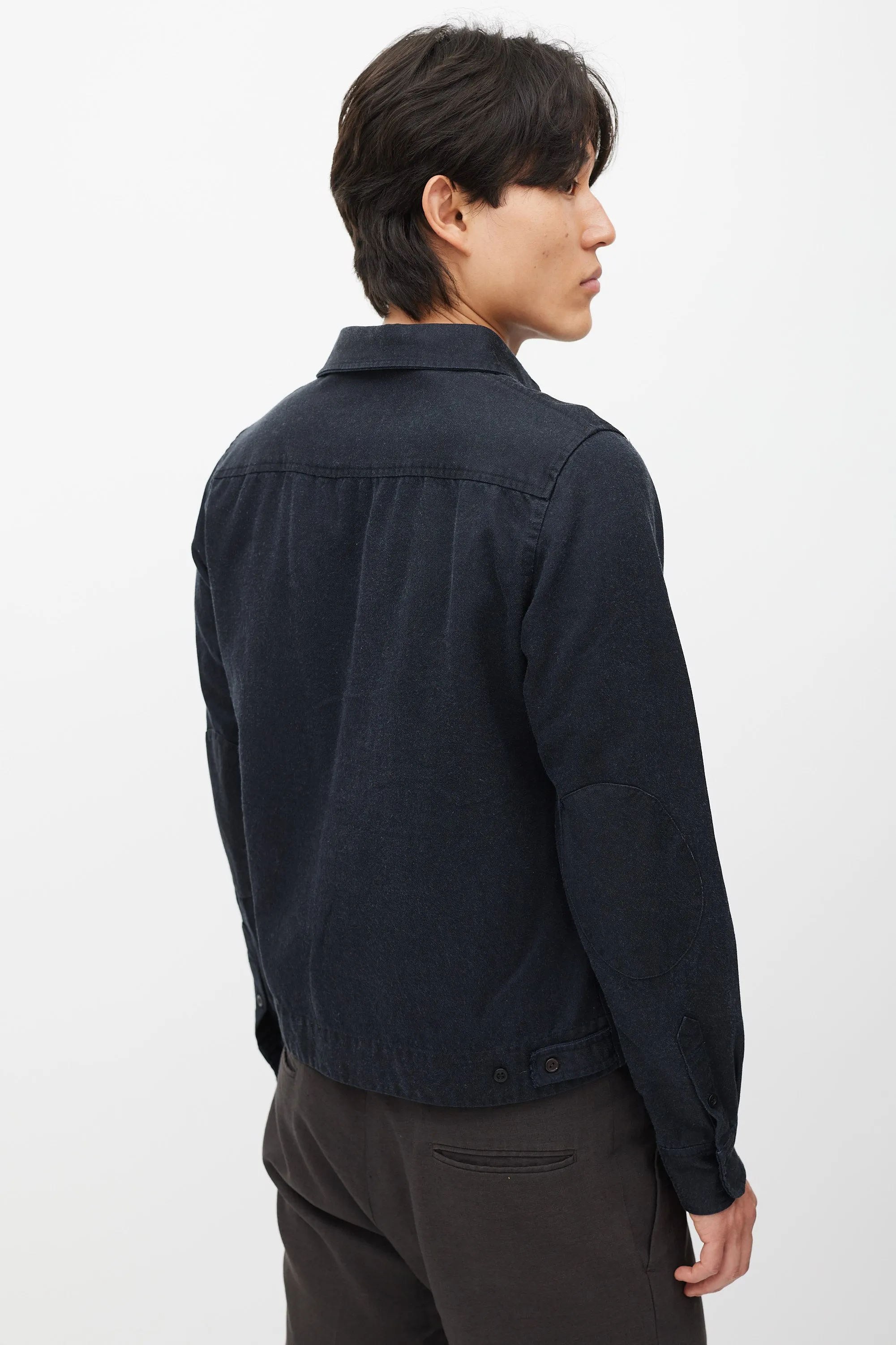 Black Cropped Shirt
