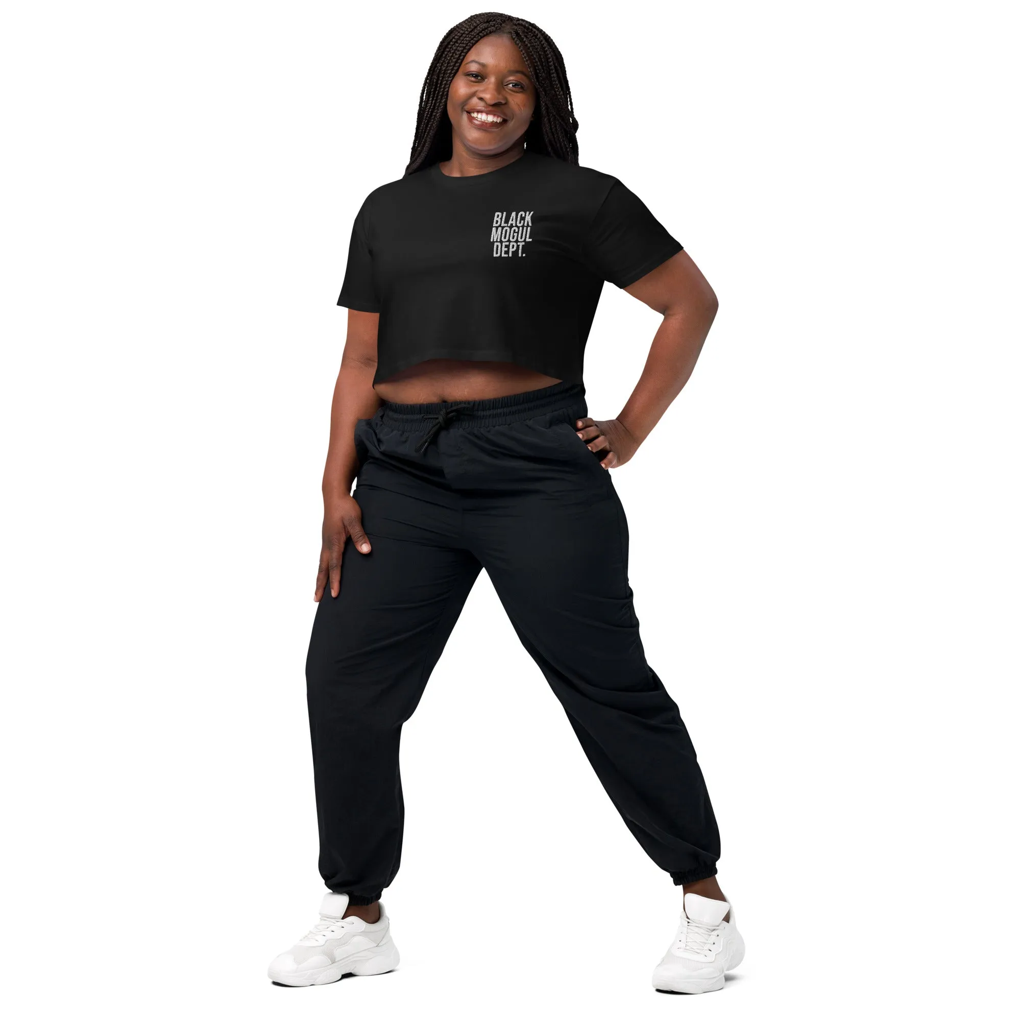Black Mogul Dept. Women’s crop top