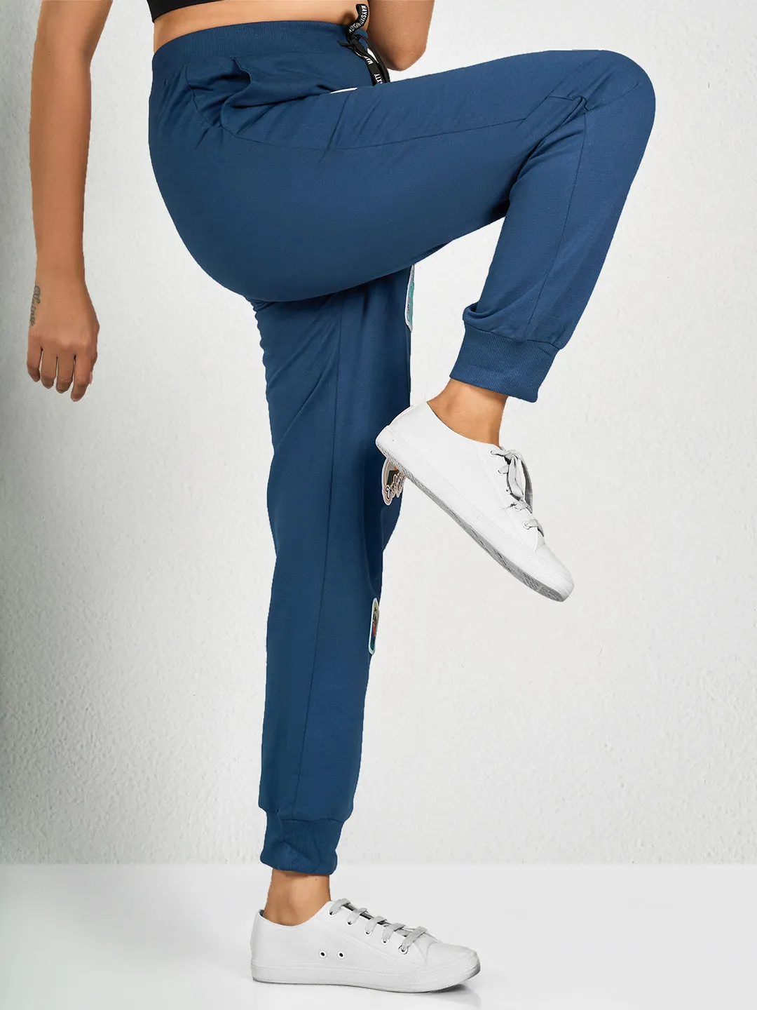 Blue Solid FN Jogger