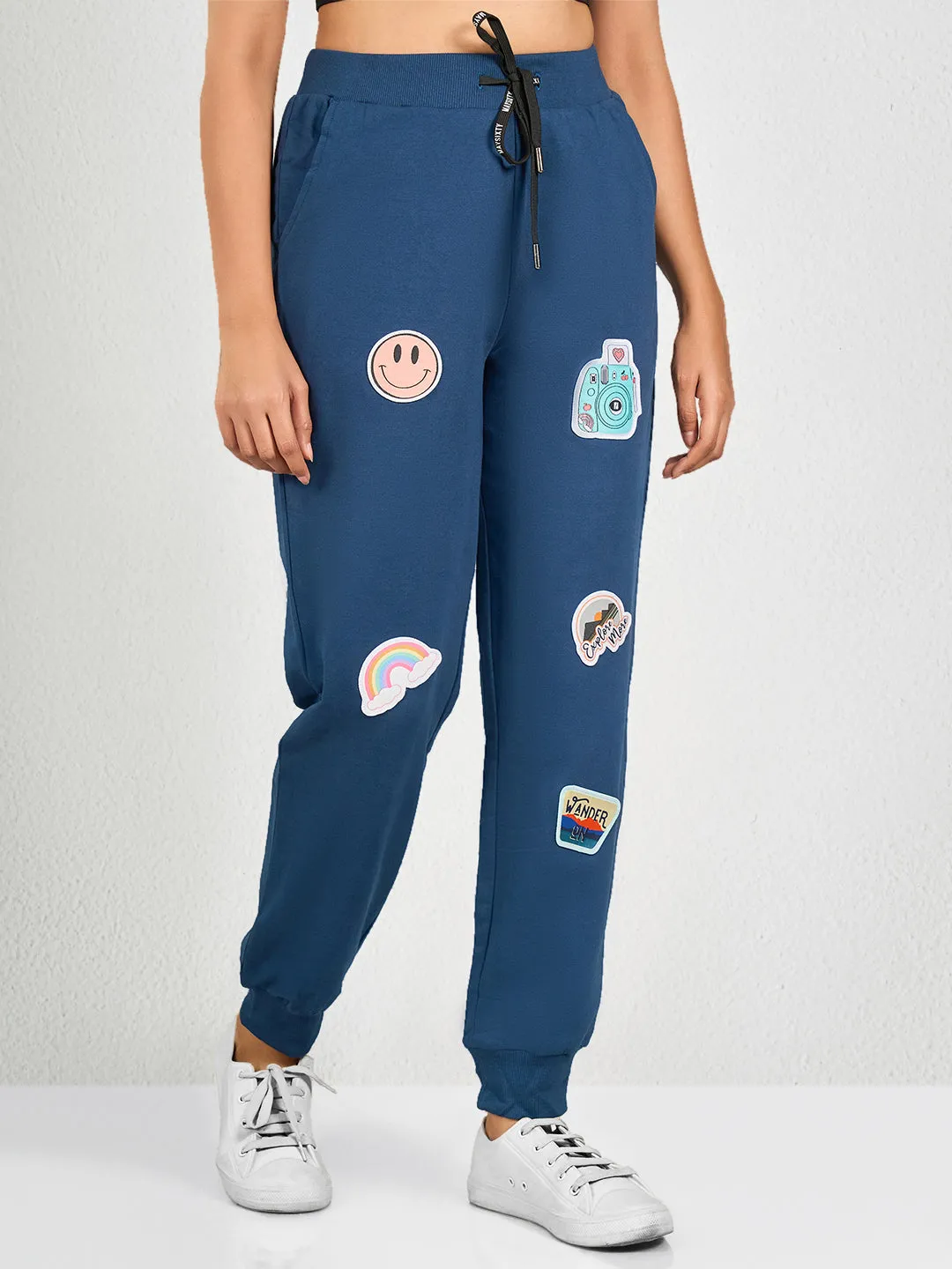 Blue Solid FN Jogger