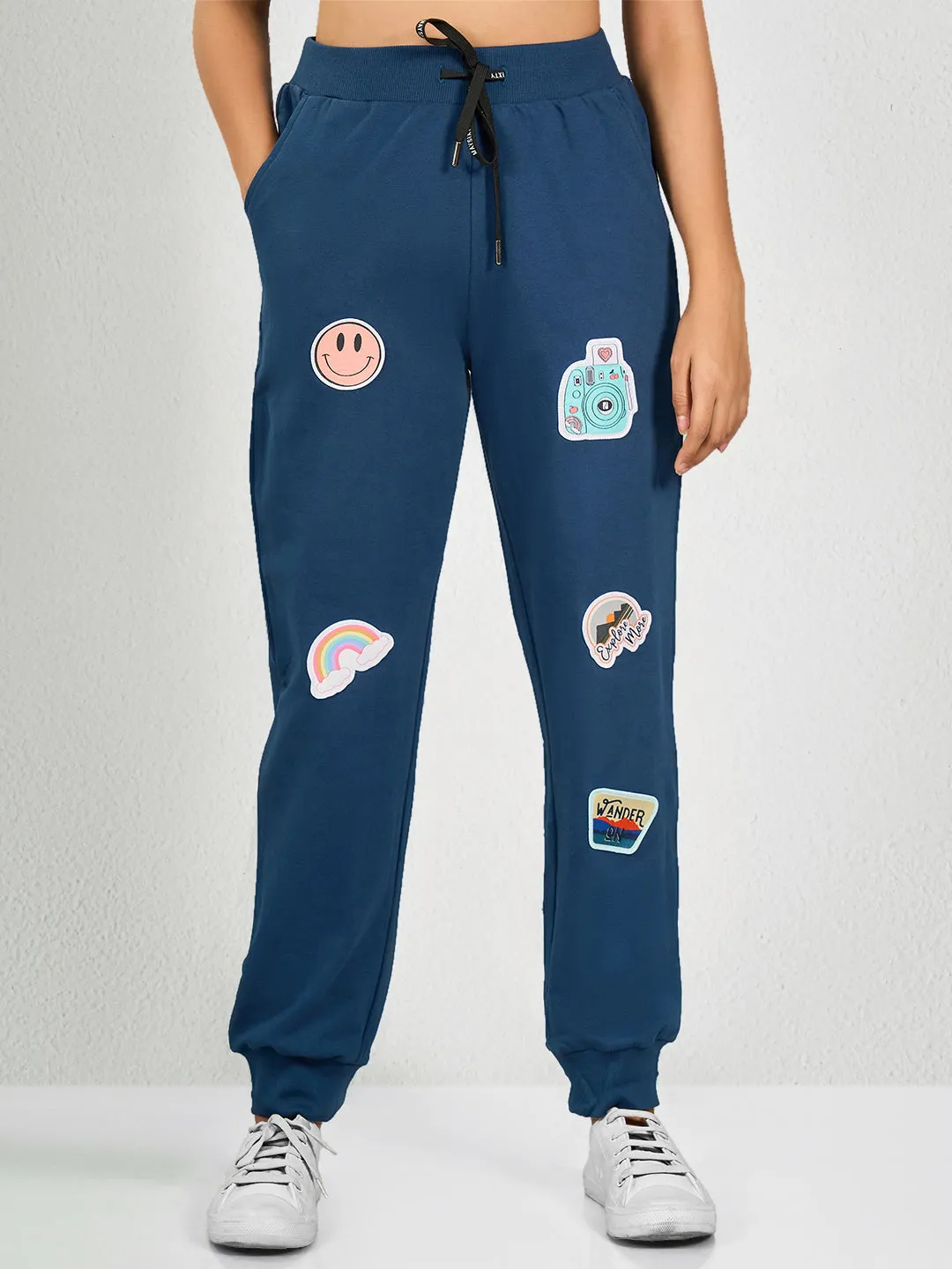 Blue Solid FN Jogger