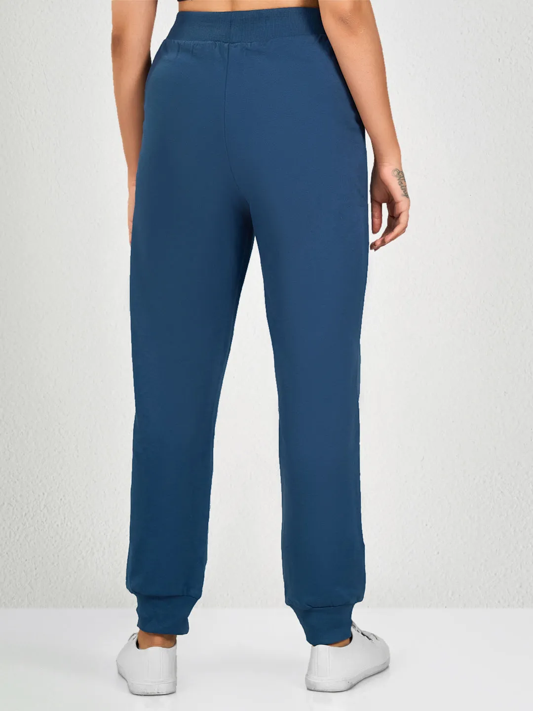 Blue Solid FN Jogger