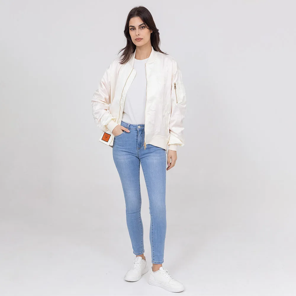 BOMBERS ORIGINAL Ballerina Lightweight City Jacket - Creme