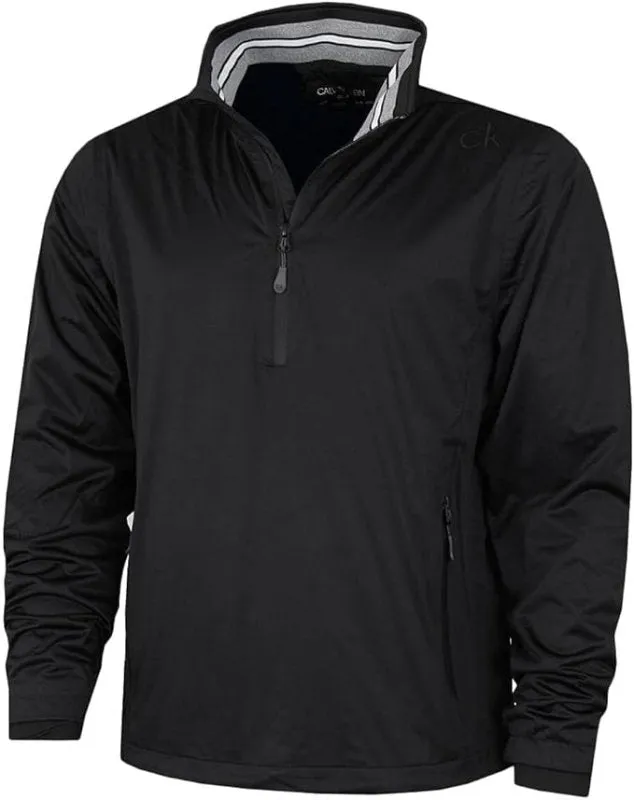 Calvin Klein Mens 2024 Waterproof Half Zip Stretch Golf Jacket