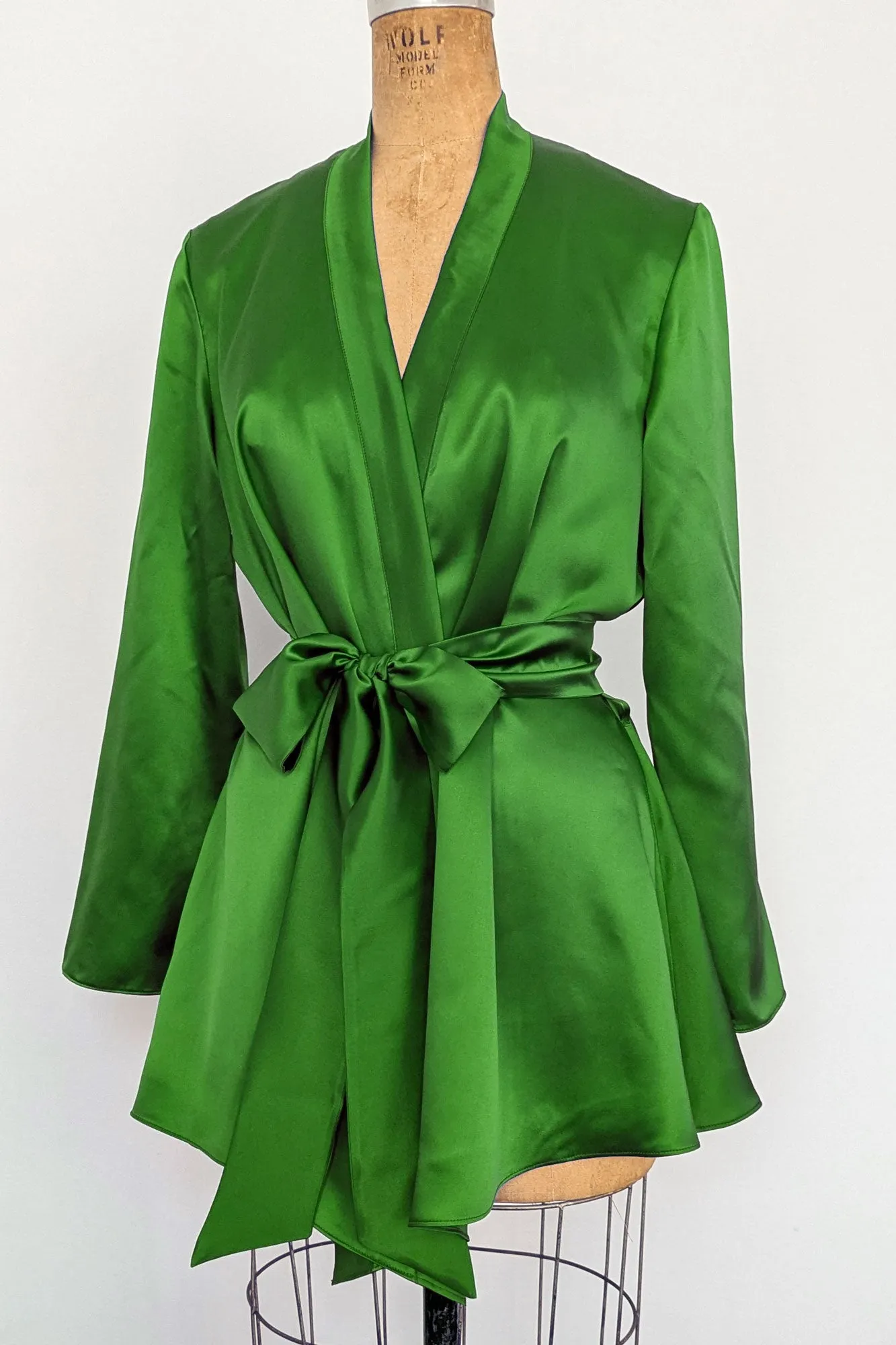 Custom silk robe