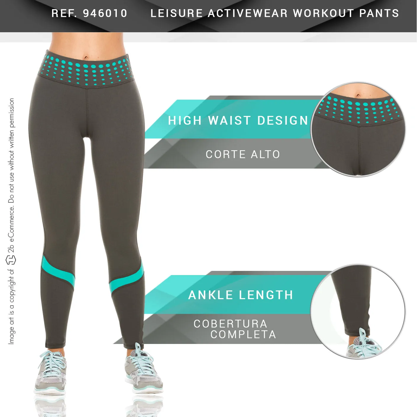Flexmee 946010 Leisure Leggings  Activewear Workout Pants Trousers