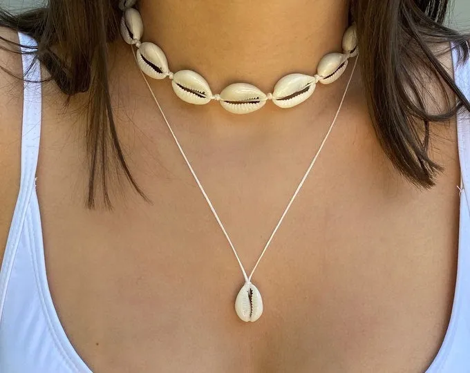 Handmade Shell Necklace & Bracelet