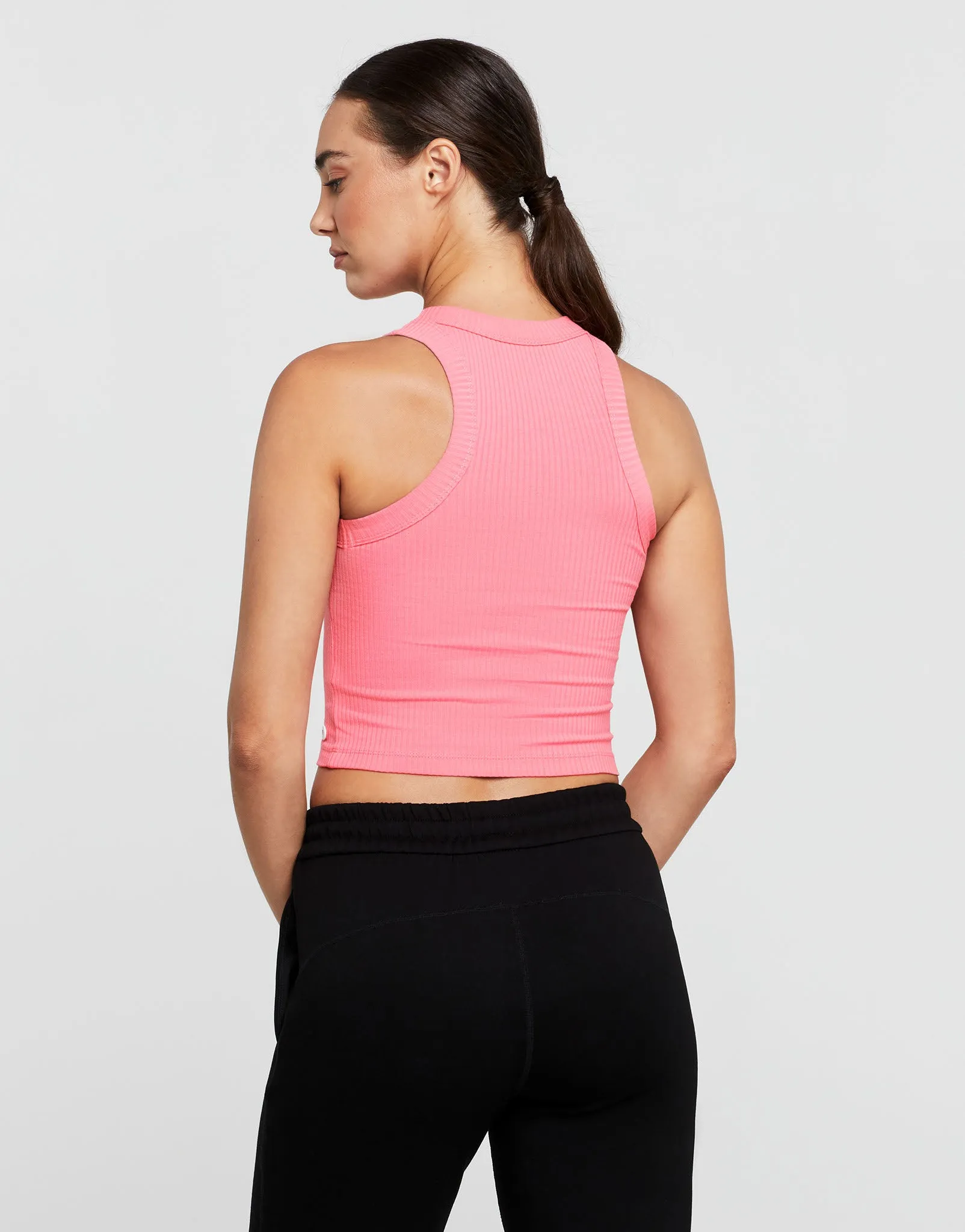 HARMONY Ribbed Tank - Strawberry