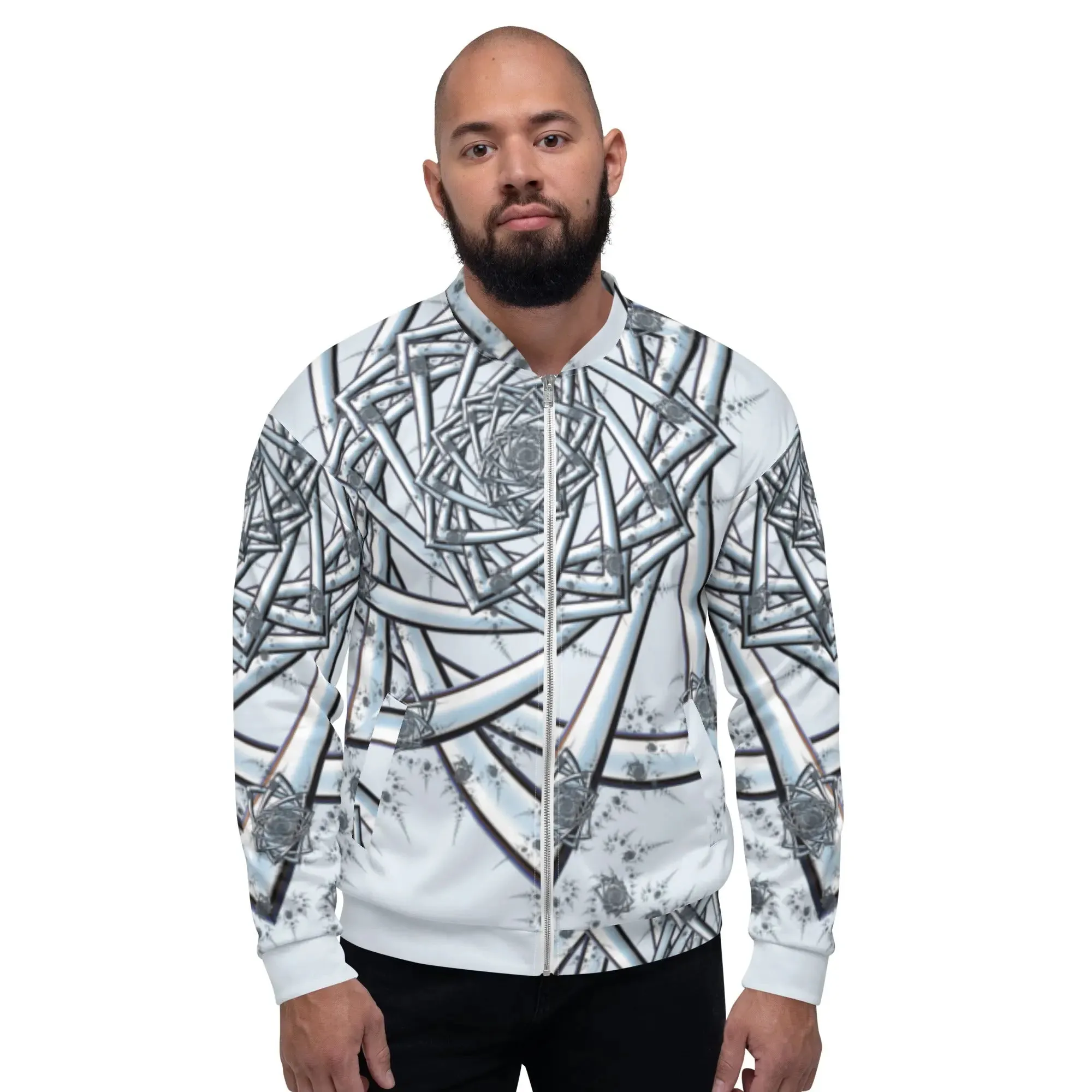 "Topological Rose" Collection - All Over Print Unisex Bomber Jacket