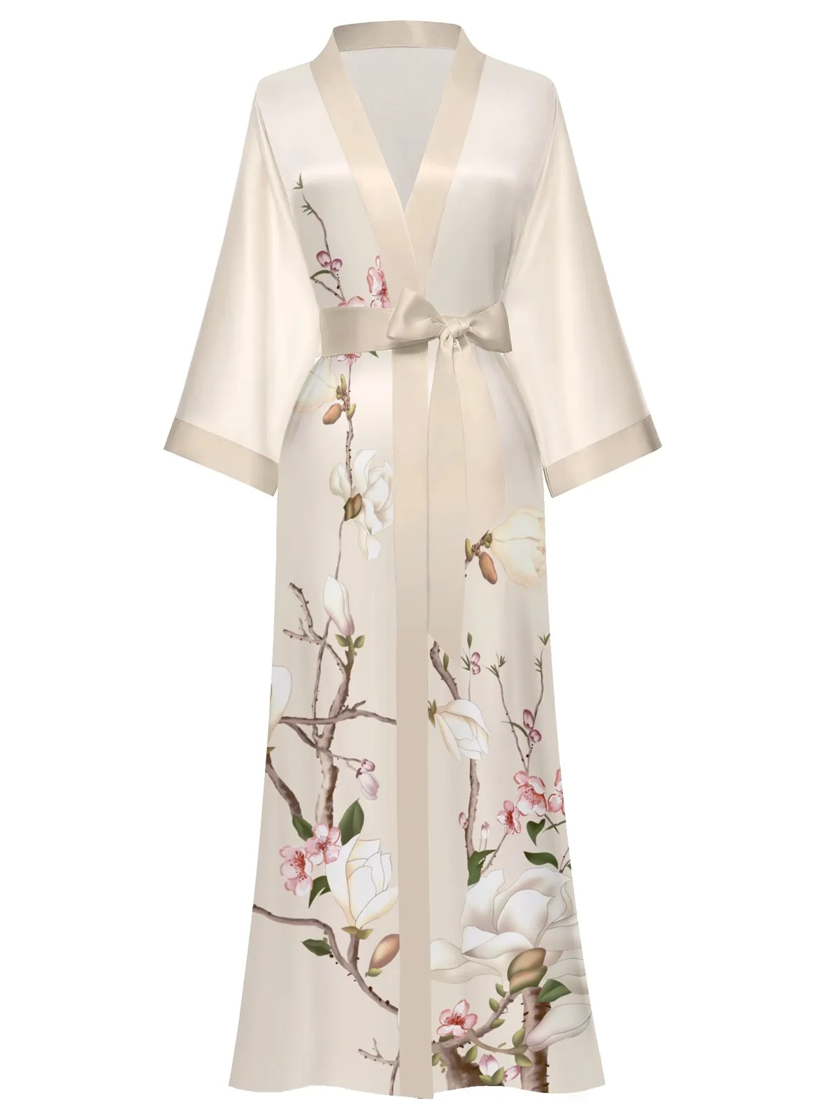 Women Satin Silk Kimono Robes