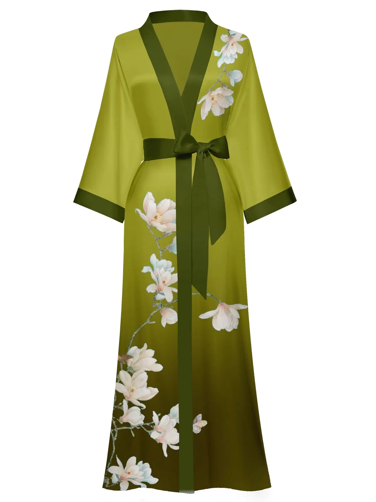 Women Satin Silk Kimono Robes