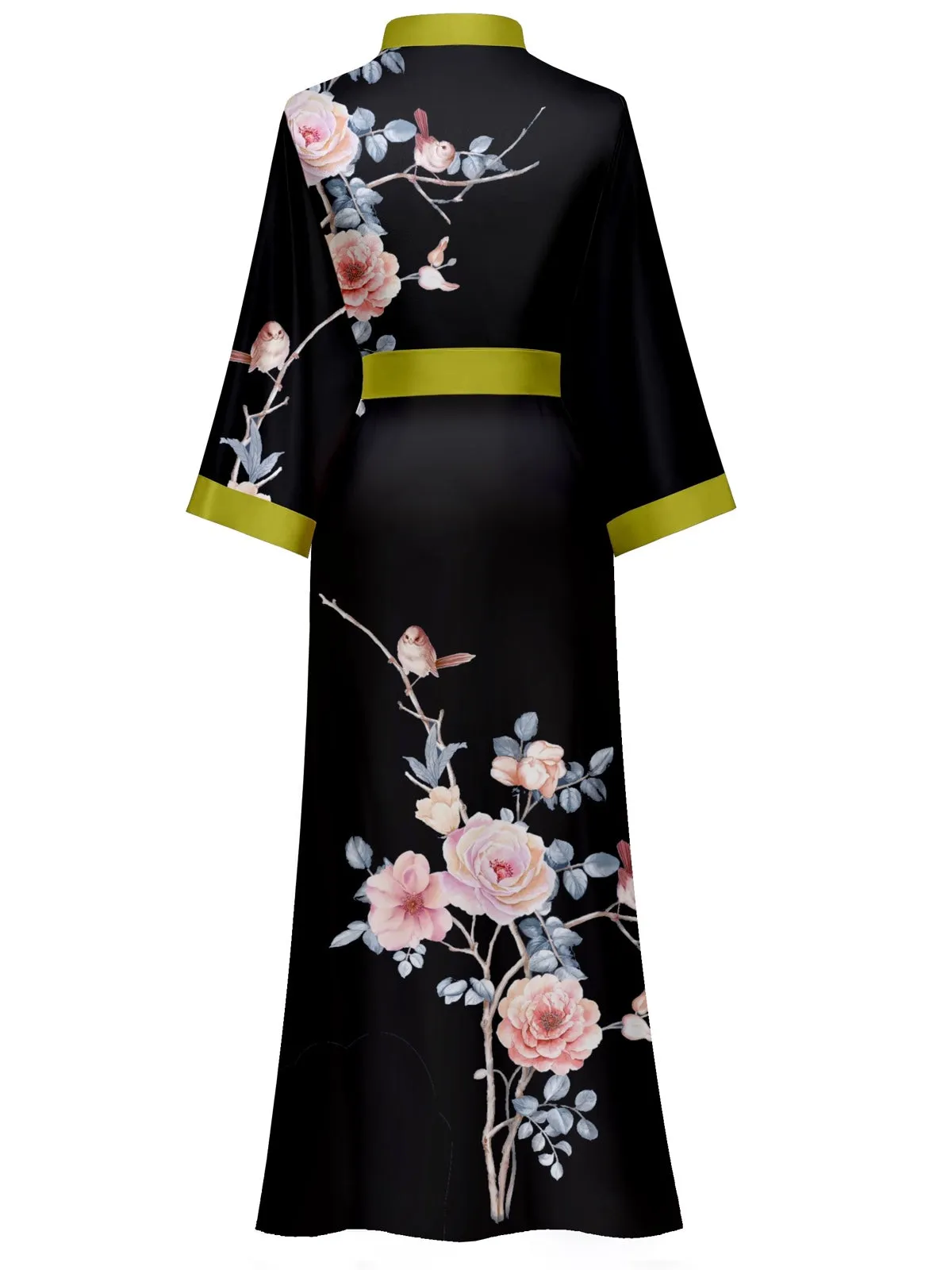Women Satin Silk Kimono Robes