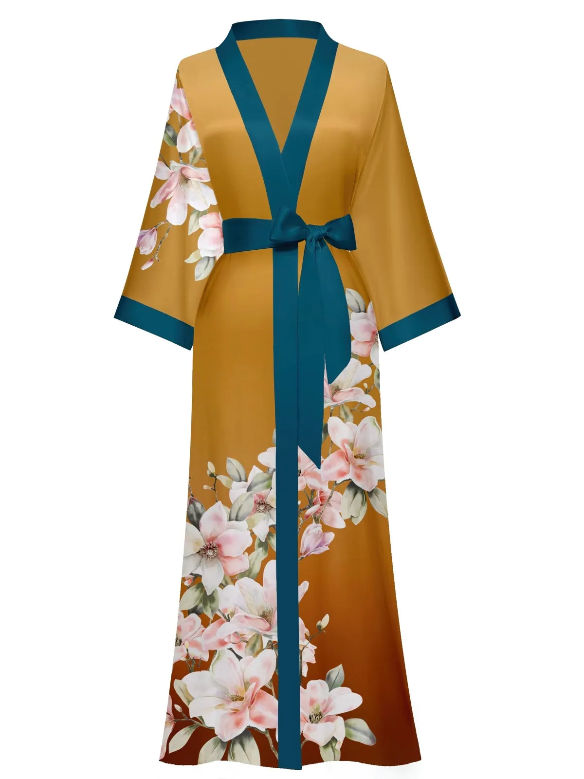 Women Satin Silk Kimono Robes